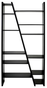 Черна етажерка за книги 97x195 cm Delta - TemaHome