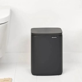 Кош за боклук Brabantia Bo Small 1006622, 4 л, Плавно и безшумно отваряне, Черен мат