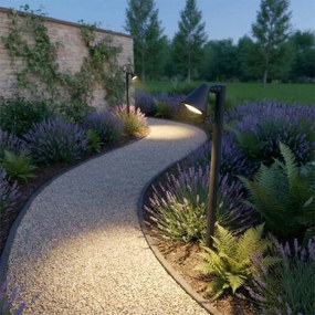 Модерен външен стълб черен 100 см IP44 Регулируем - Ciara