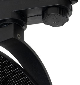 Модерен 3-фазен релсов прожектор черен - Master 111 Honey