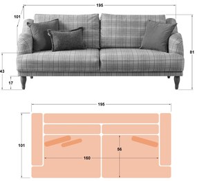 Канапе Марта, двойка