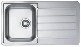 ALVEUS 1144640 - Кухненска мивка LINE 86x50 см матов стомана/сатен, без ексцентричен механизъм