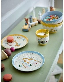 Жълта/кремава глинена детска купичка ø 13,5 cm Celebrate – Bloomingville Mini