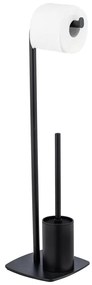 Стоманен държач за тоалетна хартия с четка Iria - Wenko