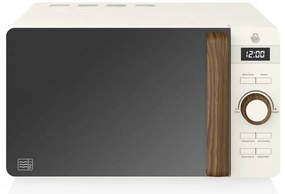 Разопакован: Микровълнова фурна Swan SM22036LWHTN, 20 l, 800W, Размразяване, Таймер, Бял