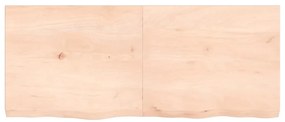 363577 vidaXL Стенен рафт, 120x50x(2-6) см, необработен масивен дъб