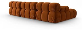 Оранжев кадифен диван 285 cm Bellis - Micadoni Home