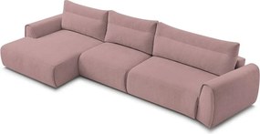 Светлорозов ъглов диван Aden – Bobochic Paris