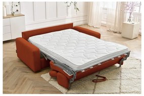 Разтегателен диван в тухлен цвят 215 cm Monaco – Bobochic Paris