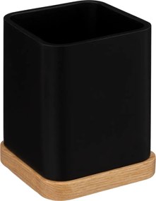 Поставка за четки за зъби 5five Natureo, Смола - Черен