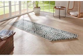 Зелен и кремав килим на открито , 80 x 250 cm Jardin - NORTHRUGS