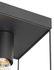 Минималистичен таванен аплик черен 3-светлина - Kodi