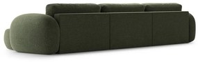 Зелен шенилов сгъваем/с място за съхранение ъглов диван (U форма) Tonale – Cosmopolitan Design
