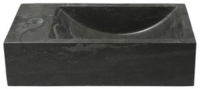 Черен каменен малък умивалник 40x22 cm Blok – Sapho
