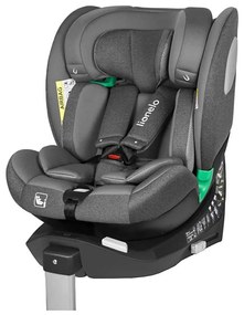 Lionelo - Детско столче за автомобил с въртяща се база BRAAM i-Size 40-150 cm каменосиво