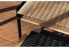 Пейка черен и естествен цвят Klupa – Gazzda