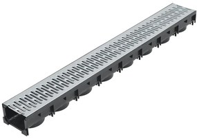 142879 vidaXL Дренажни канали, 6 бр, поцинкована стомана, 6 м