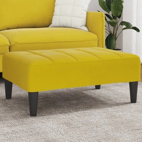 4007388 vidaXL Табуретка, жълта, 77x55x31 см, кадифе
