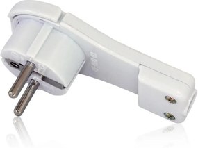 COMMEL Щепсел плосък бял 16A 2P+T IP20 - C290-501