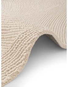 Ръчно изработена вълнена пътека в светло естествен цвят 80x200 cm Eleni Natural White – Hanse Home