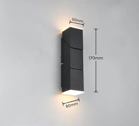 Матово черно LED стенна лампа Raglan – Trio