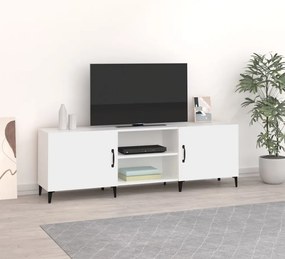 812627 vidaXL ТВ шкаф, бял, 150x30x50 см, инженерно дърво