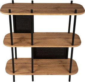 Черна стоманена етажерка Единствена, 80 x 83,5 cm - Leitmotiv