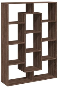 3310304 vidaXL Библиотека, кафяв дъб, 102x29x143 см, инженерно дърво