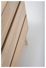 Масивен дъбов скрин с 3 чекмеджета Fawn - Gazzda