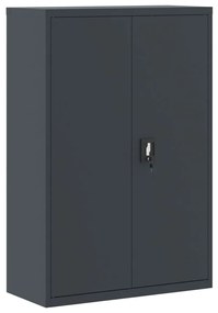339747 vidaXL Шкаф за папки антрацит 90x40x140 см стомана