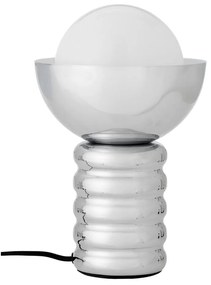 Настолна лампа в сребрист цвят със стъклен абажур (височина 32 cm) Spike – Bloomingville