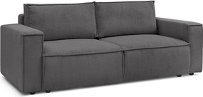 Тъмносив диван от велур 245 cm Nihad - Bobochic Paris