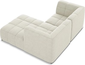 Бежов ъглов диван от прежда с примки от букле (десен ъгъл) Aloha – Makamii