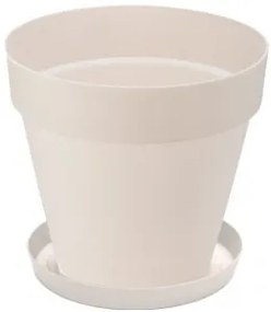 Саксия Yali - 46.5 х 42.5 см - Бяла