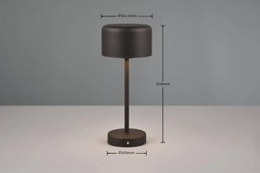 Матовочерна настолна LED лампа с възможност за димиране (височина 30 cm) Jeff - Reality