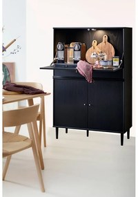 Черен шкаф за вино в декор от ясен 89x136 cm Mistral - Hammel Furniture