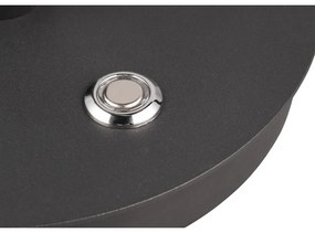 Черна настолна LED лампа с метален абажур (височина 56 см) Nala - Trio Select