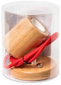 Висяща лампа с червен кабел Wood - SULION