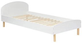 Детско легло с подматрачна рамка atmosphera Kima Sweetie, Бял, MDF, 90x190 cm