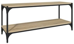 819348 vidaXL ТB шкаф, дъб сонома, 100x33x41 см, инженерно дърво и стомана