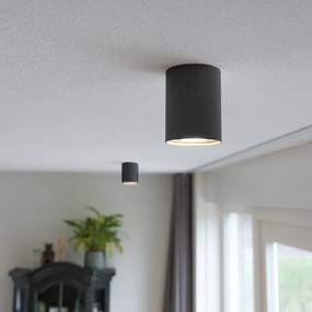 Интелигентен повърхностно монтиран прожектор черен със стомана, включващ WiFi GU10 - Rondoo Up