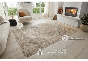 Бежово-кремав килим 200x280 cm Terrain Designer Sand – Hanse Home