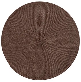 Horecano - Подложка за хранене кръгла ф38см PVC тъмно кафява (9970)