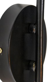 Ориенталска стенна лампа черна със злато - Vadi