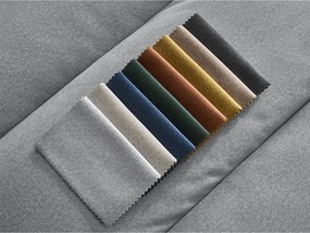 Светлосив кадифен ъглов диван (десен ъгъл) Sierra – Bobochic Paris