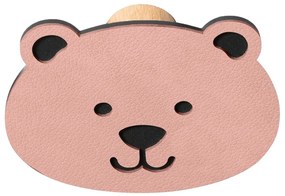 Розова стенна стоманена кука Bear Dot Nupo – LIND DNA