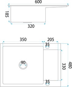 Стоманена мивка Paul BRUSH COPPER