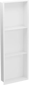 Mexen X-Wall-R вдлъбната лавица с яка и рафт 90 x 30 см, бяла - 1920903010S