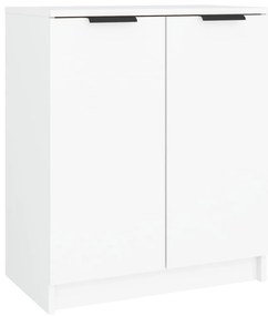 811421 vidaXL Шкаф за обувки, бял, 59x35x70 см, инженерно дърво