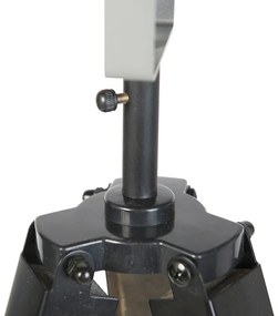 Интелигентна индустриална триножна подова лампа дърво с сиво, включваща WiFi A60 - Laos